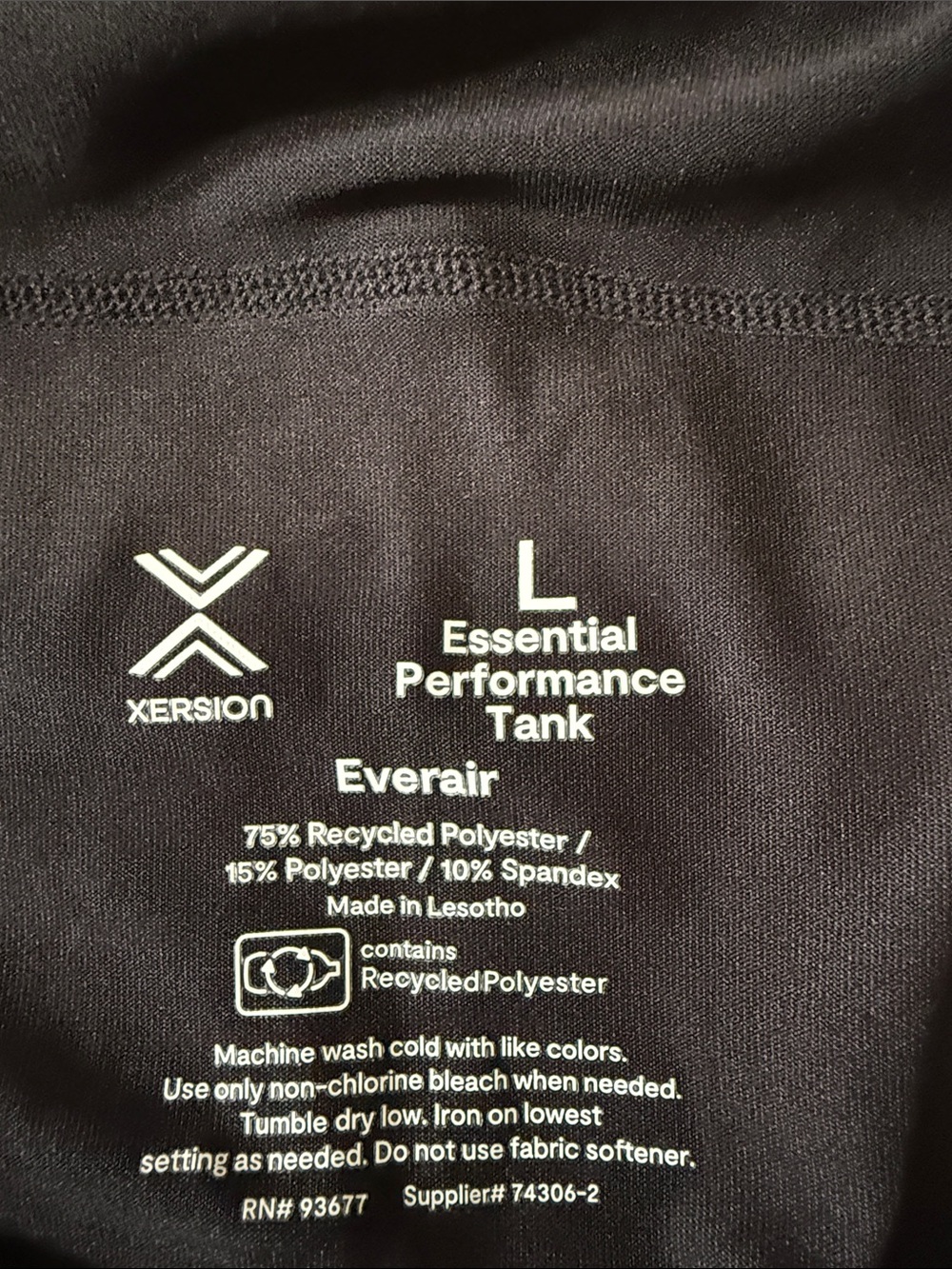 Xersion Black Racerback Performance Tank - Picture 4 of 4